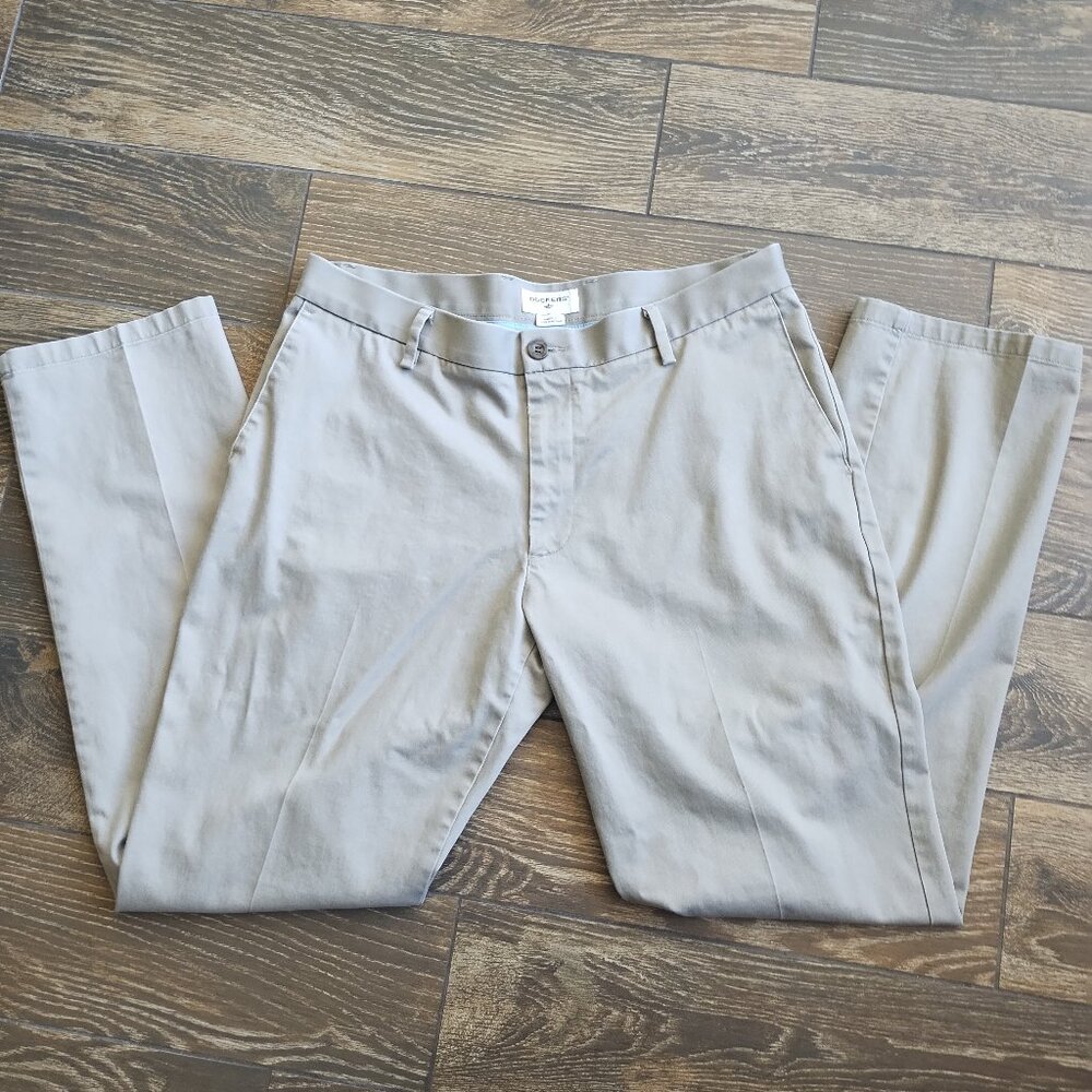 Dockers Men's Athletic Fit Pants in Tan | Size US 34 x 34